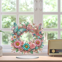 Load image into Gallery viewer, Acrylic Wreath 5D DIY Table Top Diamond Painting Ornament Kits for Beginner

