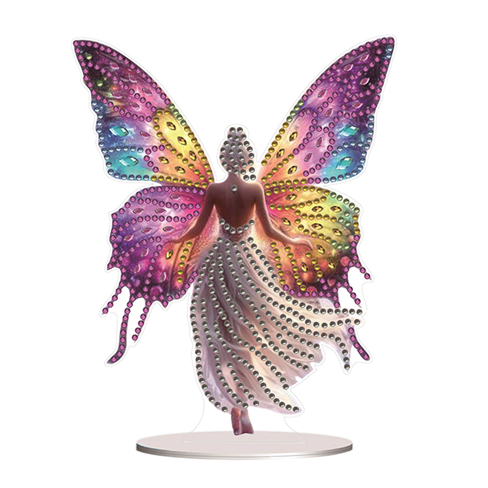 Acrylic Butterfly Fairy Table Top Diamond Painting Ornament Kits for Beginner
