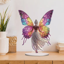 Load image into Gallery viewer, Acrylic Butterfly Fairy Table Top Diamond Painting Ornament Kits for Beginner
