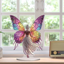 Load image into Gallery viewer, Acrylic Butterfly Fairy Table Top Diamond Painting Ornament Kits for Beginner
