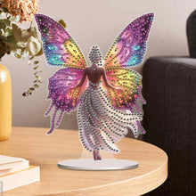 Load image into Gallery viewer, Acrylic Butterfly Fairy Table Top Diamond Painting Ornament Kits for Beginner
