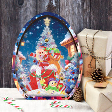 Load image into Gallery viewer, Wooden Santa Claus Diamond Painting Desktop Ornaments for Bedroom Table Decor
