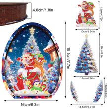 Load image into Gallery viewer, Wooden Santa Claus Diamond Painting Desktop Ornaments for Bedroom Table Decor

