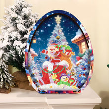 Load image into Gallery viewer, Wooden Santa Claus Diamond Painting Desktop Ornaments for Bedroom Table Decor
