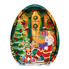 Load image into Gallery viewer, Wooden Santa Claus Diamond Painting Desktop Ornaments for Bedroom Table Decor
