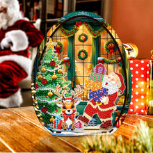 Load image into Gallery viewer, Wooden Santa Claus Diamond Painting Desktop Ornaments for Bedroom Table Decor

