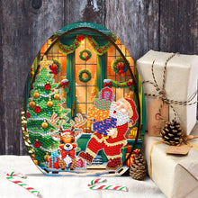 Load image into Gallery viewer, Wooden Santa Claus Diamond Painting Desktop Ornaments for Bedroom Table Decor
