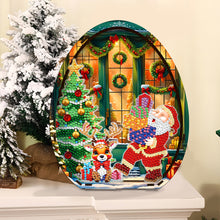 Load image into Gallery viewer, Wooden Santa Claus Diamond Painting Desktop Ornaments for Bedroom Table Decor
