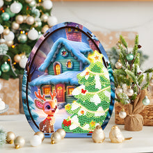 Load image into Gallery viewer, Wooden Reindeer Diamond Painting Desktop Ornaments for Bedroom Table Decor
