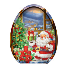 Load image into Gallery viewer, Wooden Santa Claus Diamond Painting Desktop Ornaments for Bedroom Table Decor
