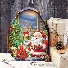 Load image into Gallery viewer, Wooden Santa Claus Diamond Painting Desktop Ornaments for Bedroom Table Decor
