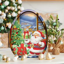 Load image into Gallery viewer, Wooden Santa Claus Diamond Painting Desktop Ornaments for Bedroom Table Decor
