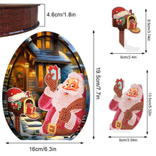 Load image into Gallery viewer, Wooden Santa Claus Diamond Painting Desktop Ornaments for Bedroom Table Decor
