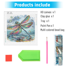 Load image into Gallery viewer, Diamond Painting - Partial Special Shaped - Gorgeous Dragonfly (30*30CM)
