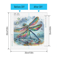 Load image into Gallery viewer, Diamond Painting - Partial Special Shaped - Gorgeous Dragonfly (30*30CM)
