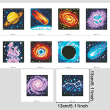 Load image into Gallery viewer, Mini Diamond Painting Set - Full Round - Cosmic starry sky (13*13CM)
