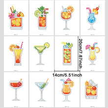 Load image into Gallery viewer, Mini Diamond Painting Set - Full Round - Colorful drinks (14*20CM)
