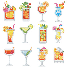 Load image into Gallery viewer, Mini Diamond Painting Set - Full Round - Colorful drinks (14*20CM)
