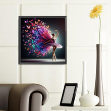Load image into Gallery viewer, Diamond Painting - Full Round - Dancing butterfly girl (40*40CM)
