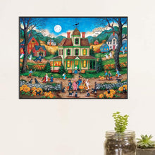 Load image into Gallery viewer, Diamond Painting - Full Round - Halloween scenery party (60*45CM)

