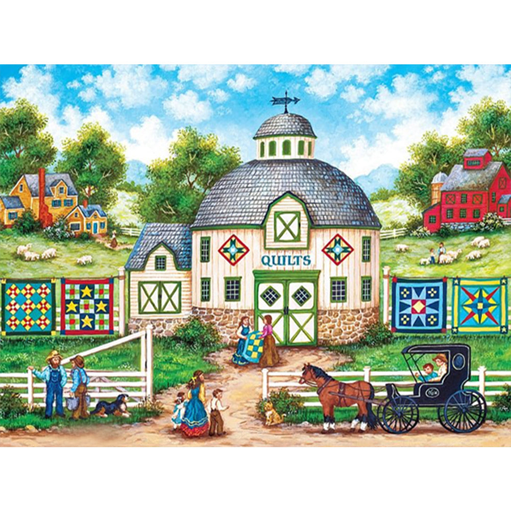 Diamond Painting - Full Round - Halloween scenery grassland (60*45CM)