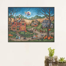 Load image into Gallery viewer, Diamond Painting - Full Round - Halloween night scene (60*45CM)
