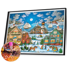 Load image into Gallery viewer, Diamond Painting - Full Square - Winter town (60*45CM)
