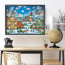 Load image into Gallery viewer, Diamond Painting - Full Square - Winter town (60*45CM)
