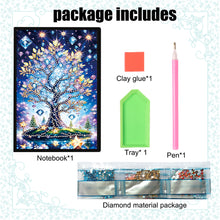 Load image into Gallery viewer, Special Shaped Flower Butterfly Diamond Painting Diary Book for Drawing Painting
