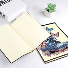 Load image into Gallery viewer, Special Shaped Flower Butterfly Diamond Painting Diary Book for Drawing Painting
