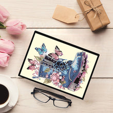 Load image into Gallery viewer, Special Shaped Flower Butterfly Diamond Painting Diary Book for Drawing Painting
