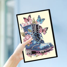 Load image into Gallery viewer, Special Shaped Flower Butterfly Diamond Painting Diary Book for Drawing Painting
