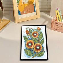 Load image into Gallery viewer, Special Shaped Flower Butterfly Diamond Painting Diary Book for Drawing Painting
