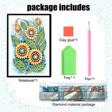 Load image into Gallery viewer, Special Shaped Flower Butterfly Diamond Painting Diary Book for Drawing Painting
