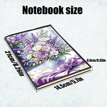 Load image into Gallery viewer, Special Shaped Flower Butterfly Diamond Painting Diary Book for Drawing Painting
