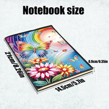 Load image into Gallery viewer, Special Shaped Flower Butterfly Diamond Painting Diary Book for Drawing Painting
