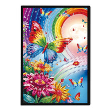 Load image into Gallery viewer, Special Shaped Flower Butterfly Diamond Painting Diary Book for Drawing Painting
