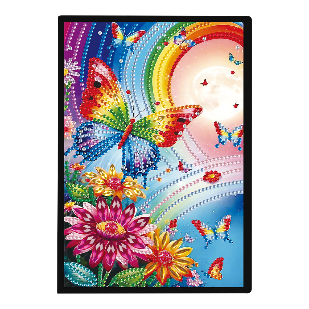 Special Shaped Flower Butterfly Diamond Painting Diary Book for Drawing Painting