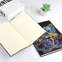 Load image into Gallery viewer, 50 Pages A5 Special Shaped Elf Girl 5D DIY Mosaic Drill Notebook Craft for Teens
