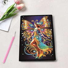 Load image into Gallery viewer, 50 Pages A5 Special Shaped Elf Girl 5D DIY Mosaic Drill Notebook Craft for Teens
