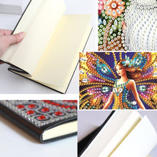 Load image into Gallery viewer, 50 Pages A5 Special Shaped Elf Girl 5D DIY Mosaic Drill Notebook Craft for Teens
