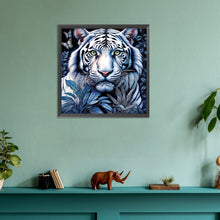 Load image into Gallery viewer, Diamond Painting - Full Round - White Tiger (30*30CM)
