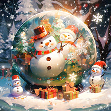 Load image into Gallery viewer, Diamond Painting - Full Round - Snowman (40*40CM)
