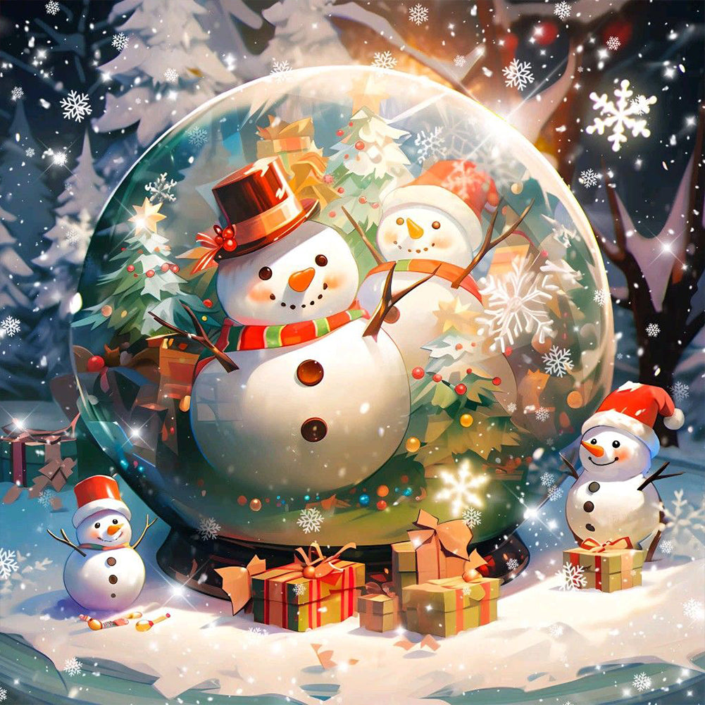 Diamond Painting - Full Round - Snowman (40*40CM)