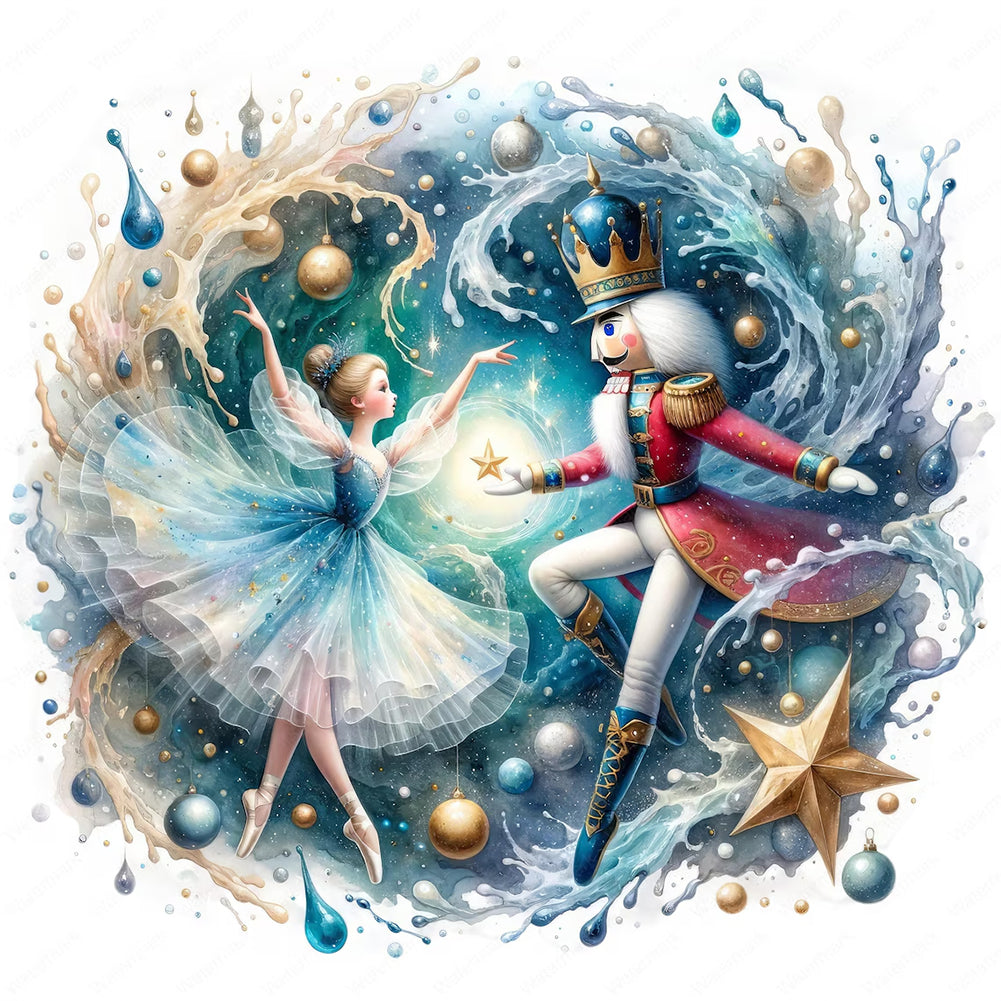 Diamond Painting - Full Round - Ballet dancer with walnut jacket (40*40CM)