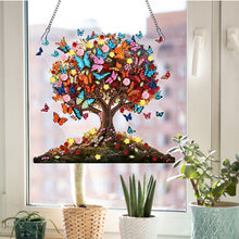Load image into Gallery viewer, PET Special Shaped Butterfly Tree Garland 5D DIY Diamond Art Hanging Decorations

