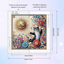 Load image into Gallery viewer, Diamond Painting - Partial Special Shaped - Funny Cat (30*30CM)
