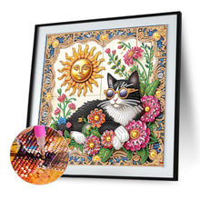 Load image into Gallery viewer, Diamond Painting - Partial Special Shaped - Funny Cat (30*30CM)
