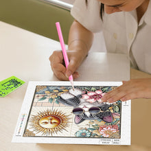 Load image into Gallery viewer, Diamond Painting - Partial Special Shaped - Funny Cat (30*30CM)
