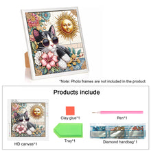 Load image into Gallery viewer, Diamond Painting - Partial Special Shaped - Funny Cat (30*30CM)
